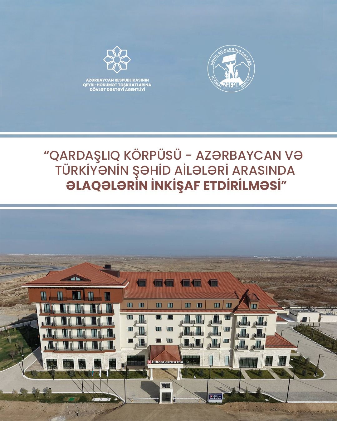 Ağdamda Azərbaycan və Türkiyədən olan şəhid ailələrinin iştirakı ilə "Qardaşlıq Körpüsü" konfransı keçiriləcək